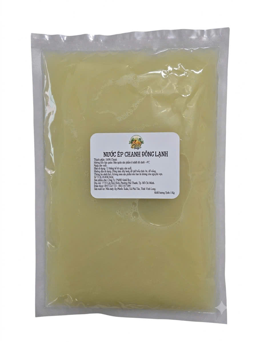 NƯỚC ÉP CHANH ĐÔNG LẠNH